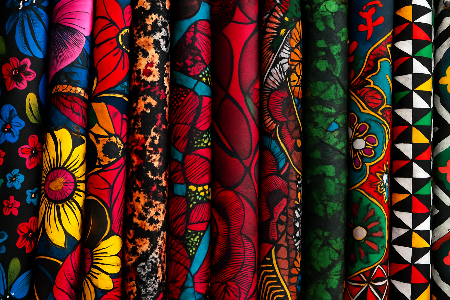 Tissus africains embellis